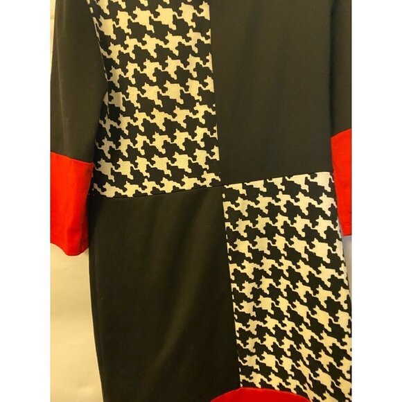 STITCHBTWEEN WOMENS SIZE MEDIUM COLORBLOCK DRESS BODYCON MIDI - Picture 2 of 3